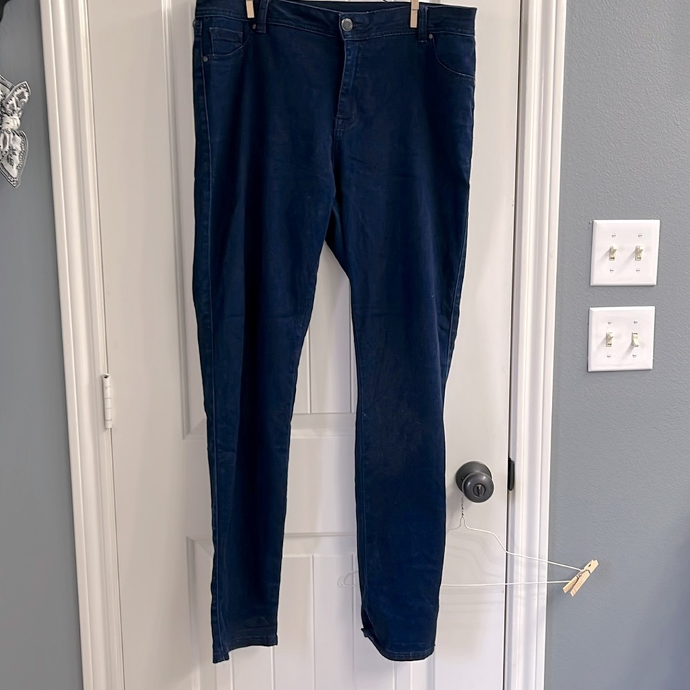 Avenue Dark Blue Denim Jeans